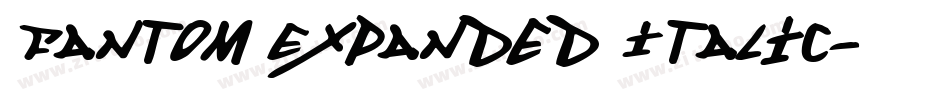 Fantom Expanded Italic字体转换
